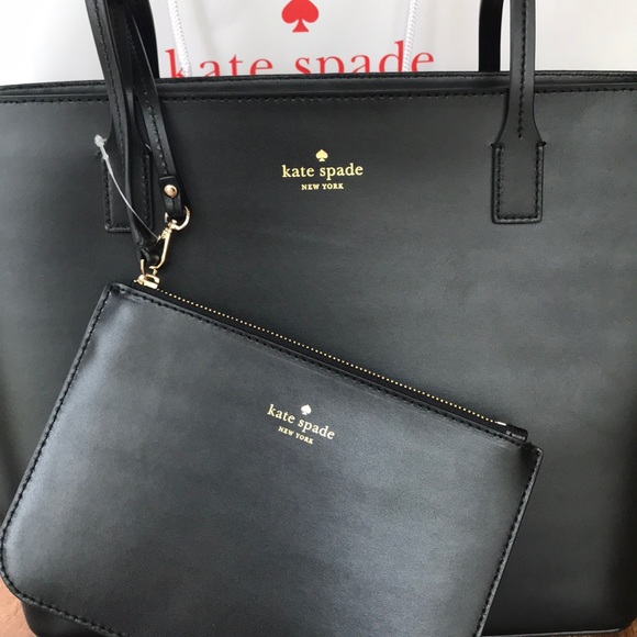 Kate Spade ✨NWT✨Bennet Black leather Tote. - Picture 3 of 7